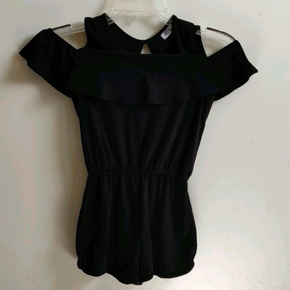 Joey B Girls Black Romper